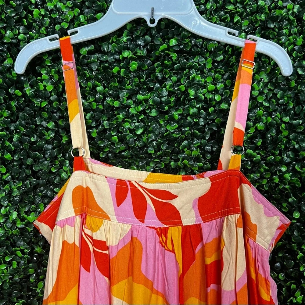 ANTHROPOLOGIE X ABEL THE LABEL | Abstract Print Boho Maxi Dress